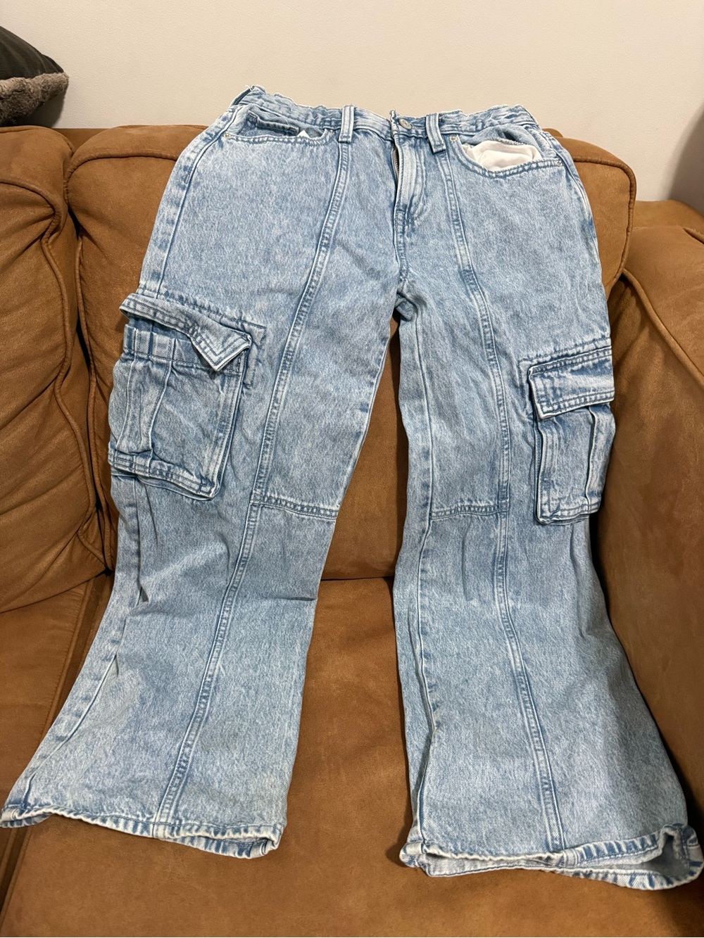 Girl’s Old Navy High Rise Baggy Cargo Jeans